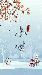 创意小雪二十四节气节日视频海报视频的预览图
